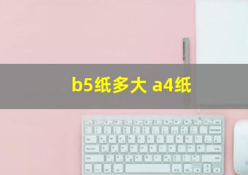 b5纸多大 a4纸